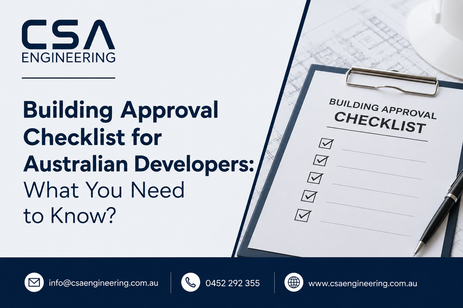 Building Approval Checklist for Australian Developers