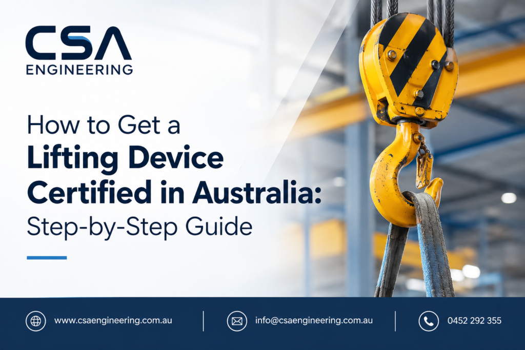 Lifting Device Certification Australia